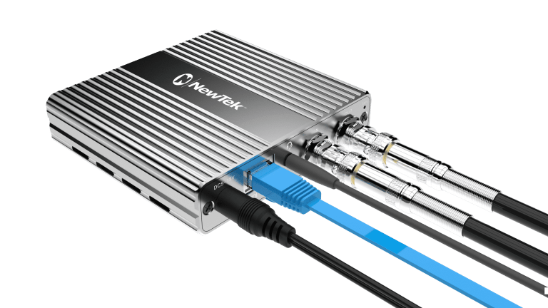 Spark Plus IO Converter Sends 12G-SDI Over Ethernet- SDI Rear Connections