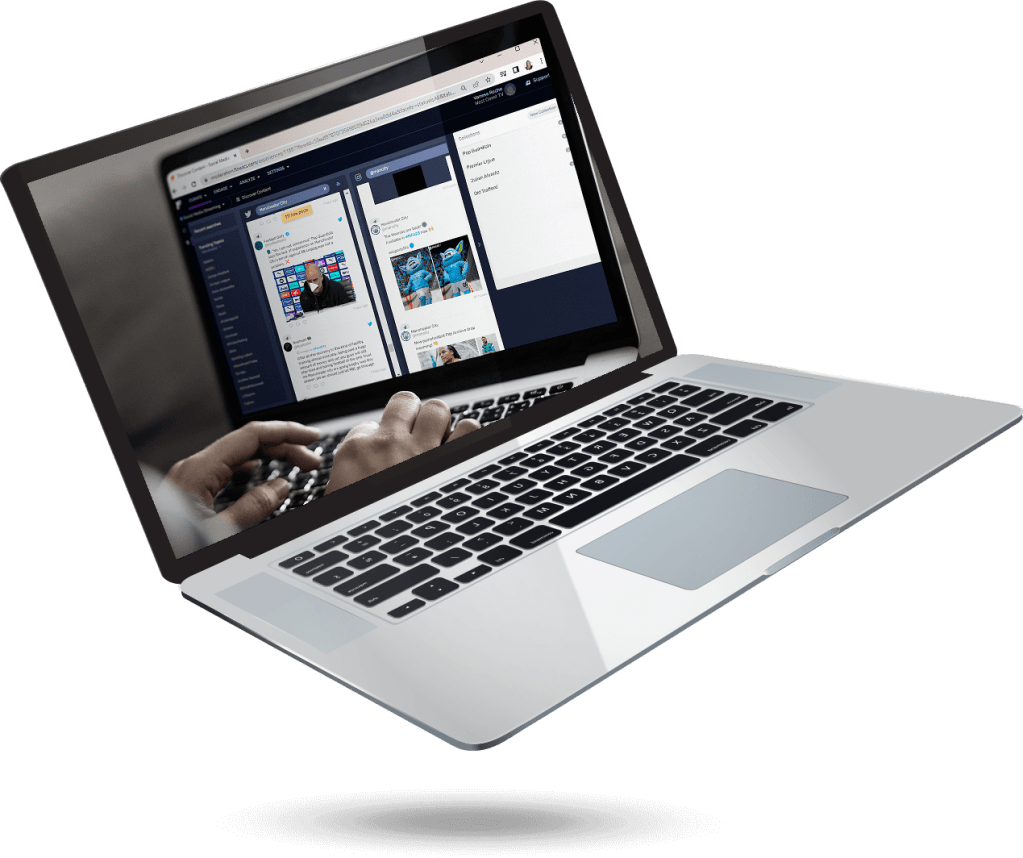 Viz Social 2.0 laptop demo CTA